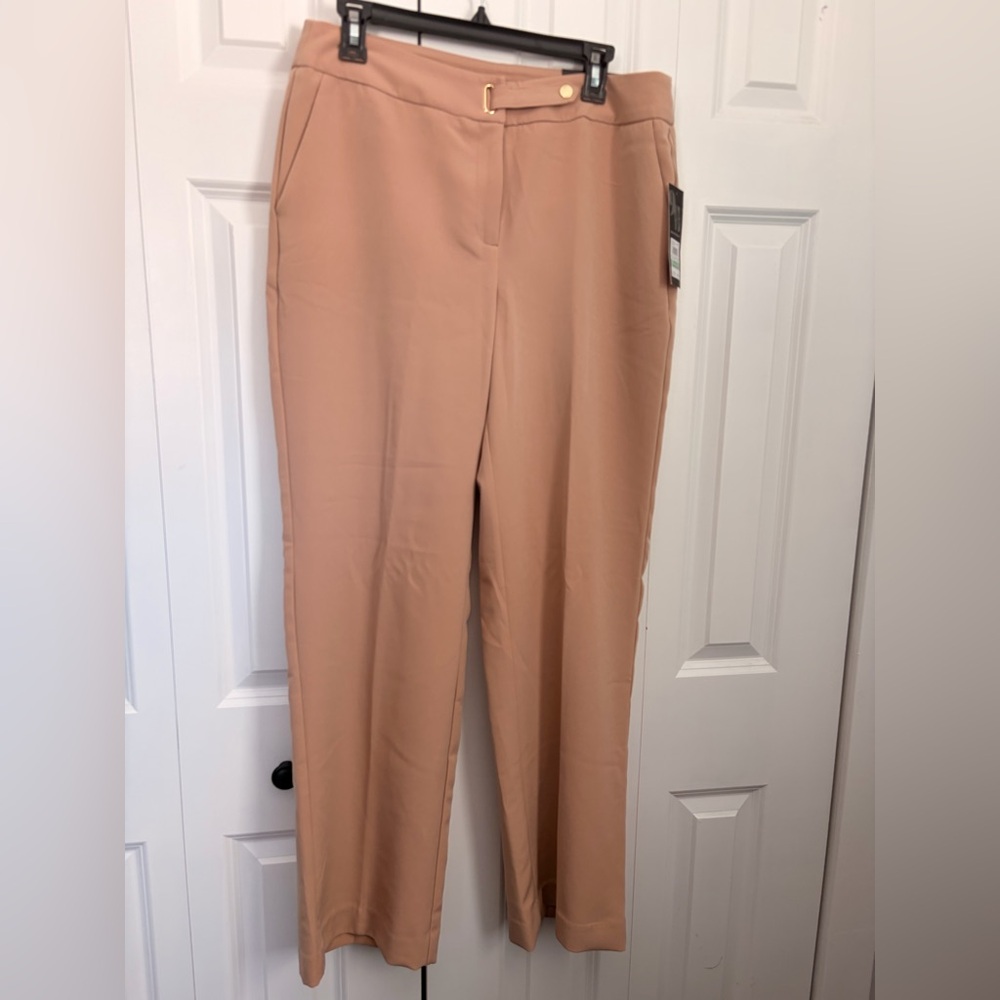 Nine West Tan Straight Leg Women's Pants